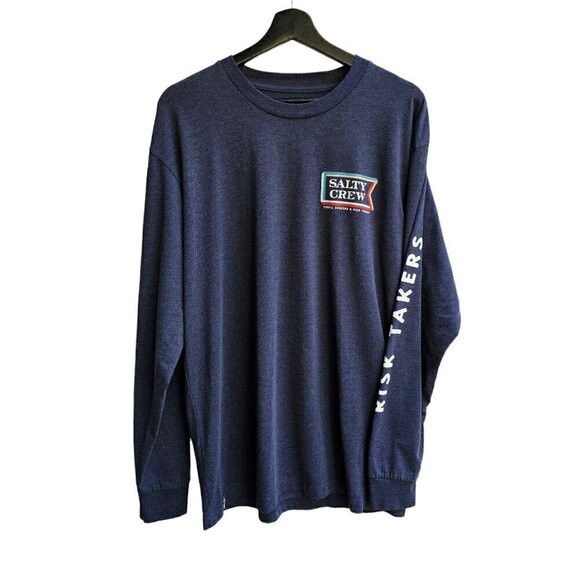 Salty Crew Men's Large Long Sleeve Shirt - Thrill Seekers & Risk Takers, Size L - Picture 1 of 8
